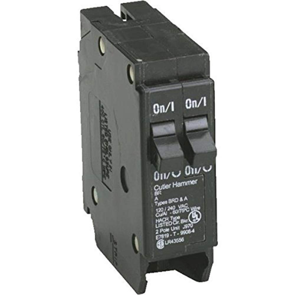Eaton Corporation Br2020 Single Pole Tandem Circuit Breaker, 120V, 2-20-Amp