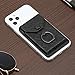 YUNCE Cell Phone Card Holder RFID Ring Stand Stick on Wallet Card Holder of Phone All Smartphones Adhesive Credit Card Holder for Cell Phone-Black