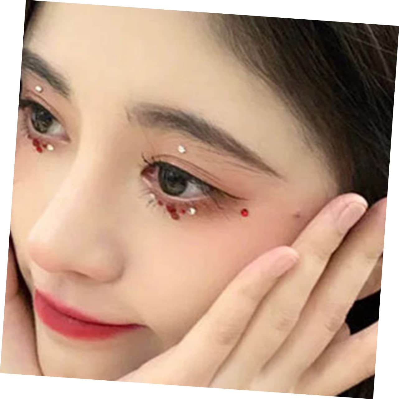Didiseaon 5 Juegos De Gemas De Maquillaje Para Ojos Cara Joyas Diamantes De Imitación Pegatinas De Gemas Carnaval 6 Hojas X 5