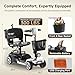 iScooter 20 Miles Long Range 4 Wheel Electric Mobility Scooter with 300 lb Capacity, Foldable Mobility Scooter for Adults/Seniors – Removable Battery, Dual Baskets, Cane Holder & Cup Holder