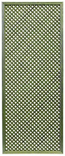 Celosía De Madera Tratada para Decoración De Terrazas, Jardines y Exteriores - Verde (228x92 cm)