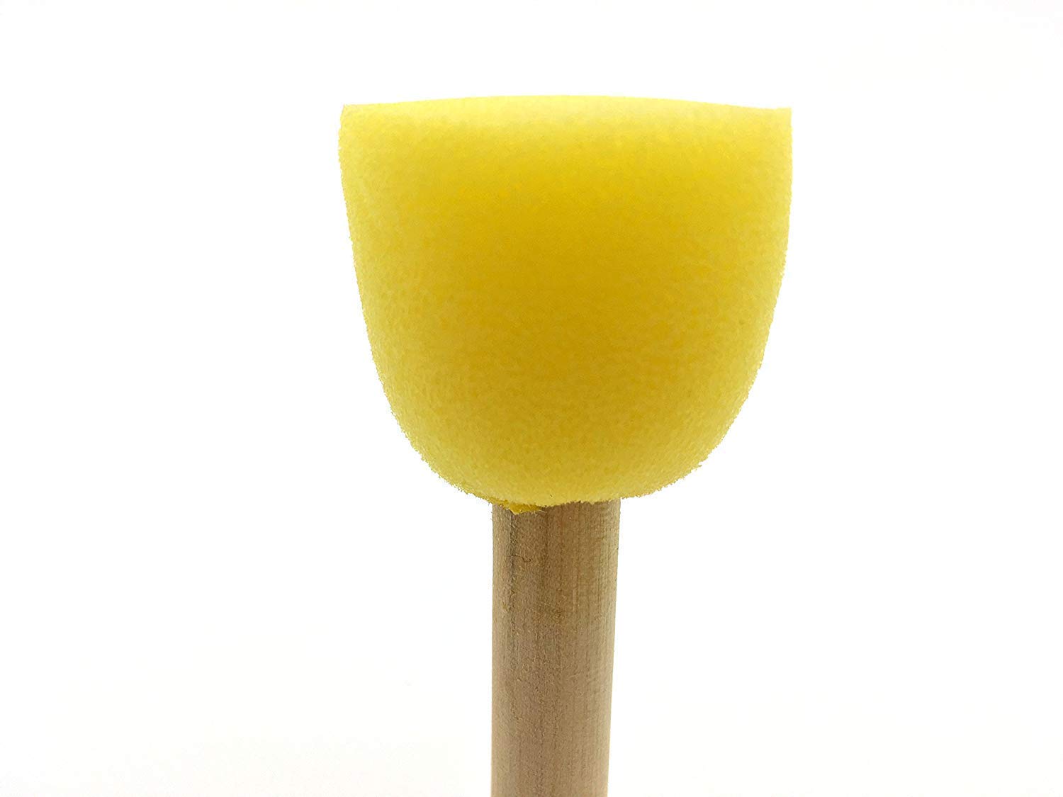 OMAZING KITCHEN 4 Sizes Yellow Sponge Dabber Wooden Handle Foam Brush Furniture Art Crafts Painting Tool Supplies Painting Stipple Set DIY Painting Tools for Kids 2