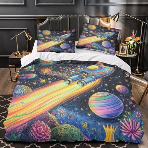 Housse de couette Jésus impression 3D microfibre de qualité supérieure 135x200 - 4