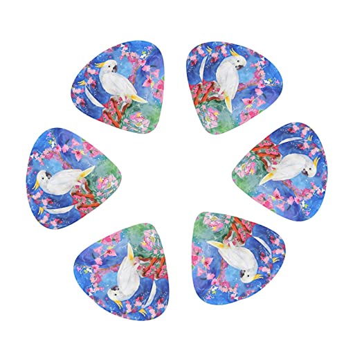 Ensemble de 12 médiators de guitare de belle fleur d’oiseau cacatoès pour guitare acoustique, guitare électrique… - Les Beatles, Paul McCartney, John Lennon, RIngo Starr, George Harrison Ensemble de 12 médiators de guitare de belle fleur d'oiseau cacatoès pour guitare acoustique, guitare électrique… – Image 3