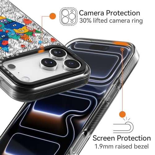 Coque iPhone Pro Max protection antichoc 2m résistante graffiti