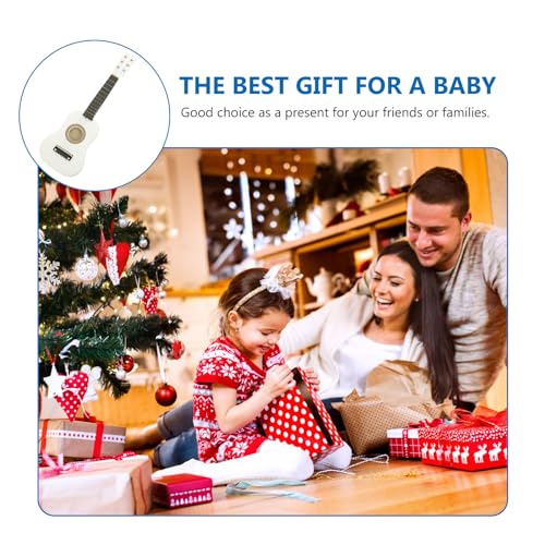 Milisten 31YNW44L17TRGH Kids Acoustic Guitar 21 Inch Guitar Acoustic Guitar For Beginners Children 6-String Guitar Wooden Guitar (White) Kids Guitar thumb #3