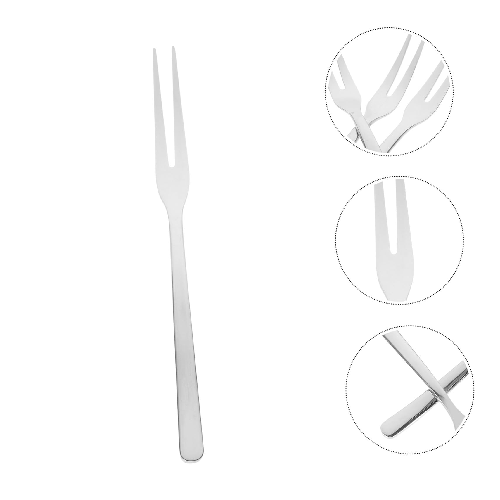 8 pezzi Forchette da Dessert in Acciaio Inox Piccole Forchettine per Insalata Frutta e Antipasti Resistenti e Riutilizzabili Elegante per Tavola e Feste