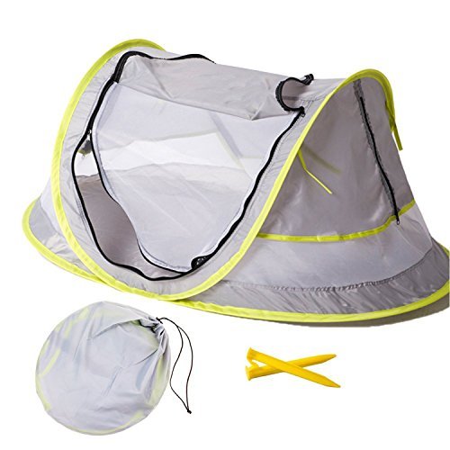 Large Baby Portable Beach Play Tent Provide UPF 50+ Sun Shelter,Baby Travel Bed