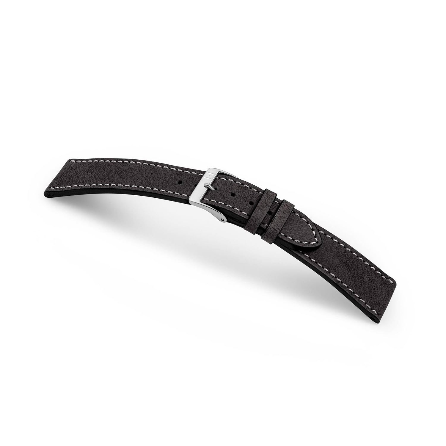 HOHELUFT - Correa de piel para hombre y mujer, cierre plateado