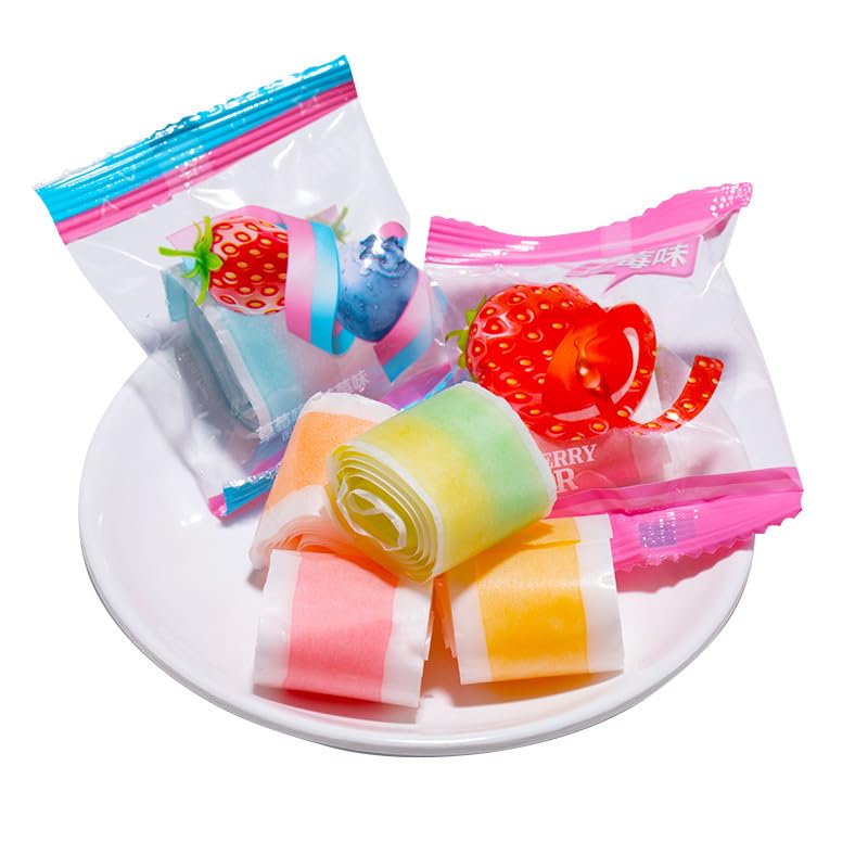 Mango Soft Candy, Fruit Roll gummy candy, Apple Grape Toffee Gummies, Chewy Candies, Wedding Candy Desserts, Chinese Candies, Casual Snack Gifts, Asian Candy Food (Apple Lemon Flavors,2000g)