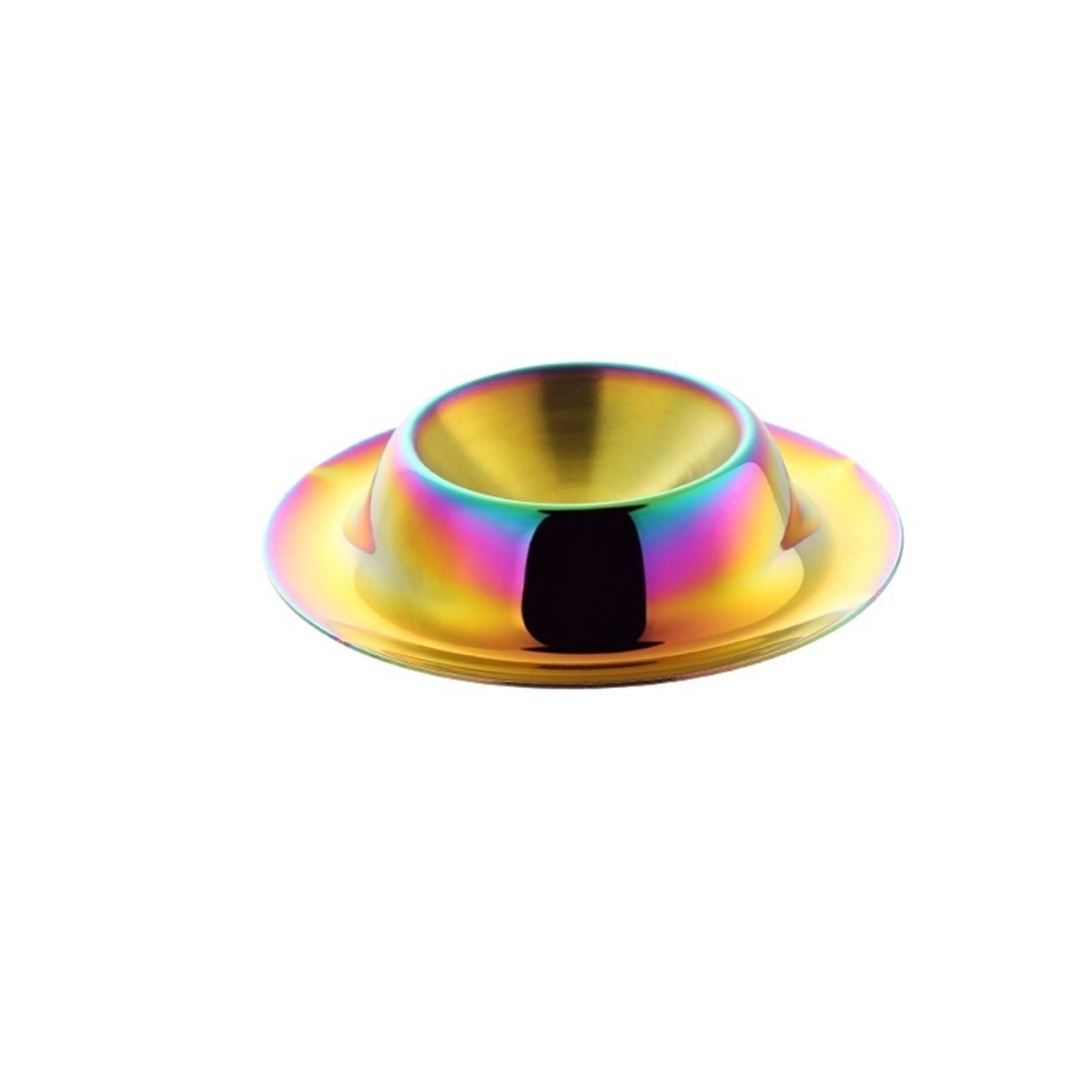 Coquetiers, Support métallique Bouilli de Cuisine Robuste, 4 pièces, œufs Petit déjeuner, Dessert, crème glacée, Pudding, Tasse Caviar, Gadget(4 Rainbow)