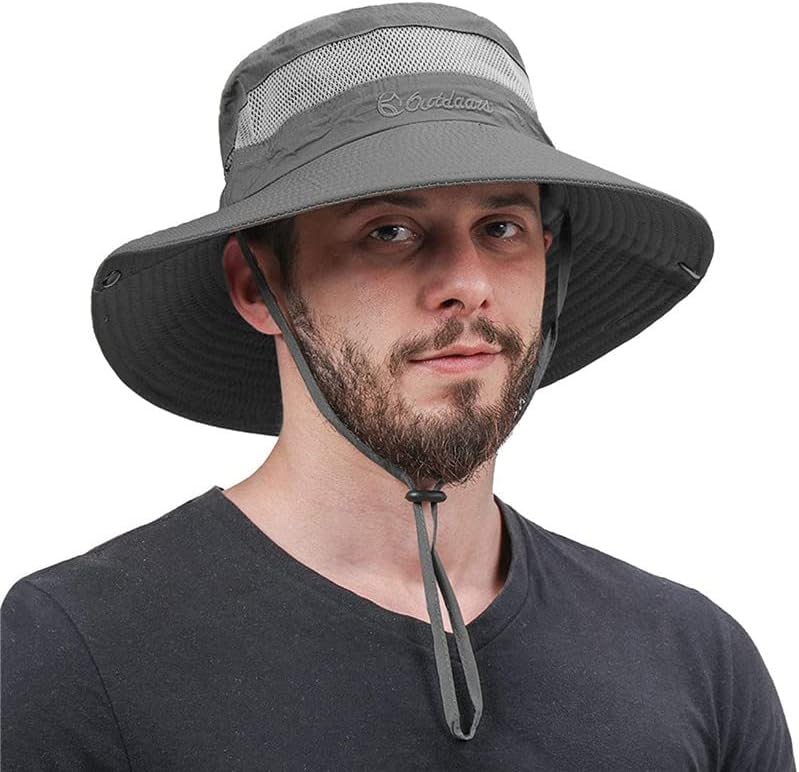 Miniatura 2 de Sombrero de verano UPF 50+ para hombre, protección UV, para exteriores, para pesca, senderismo, campamento