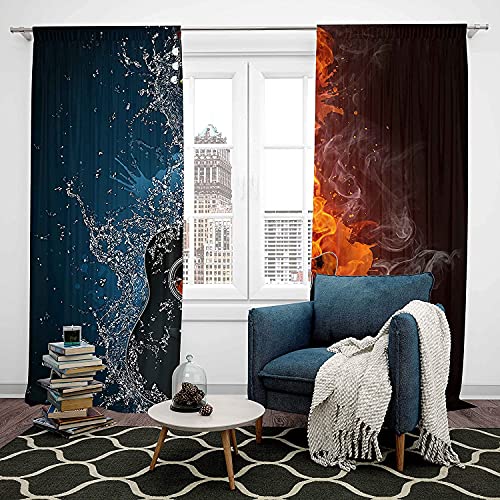 Rideaux bleus pour chambre d'enfant résolvant les reflets écran - 5