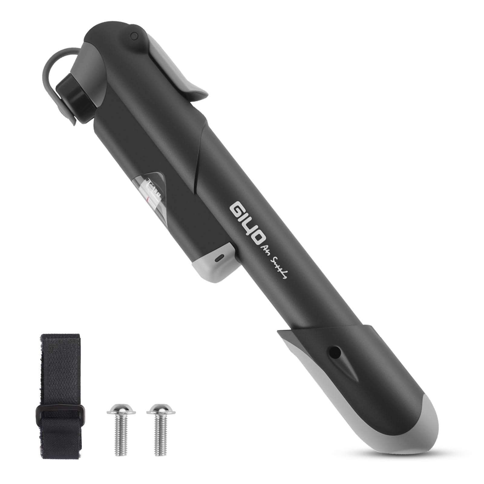 Mini Inflador Bicicletas con Boquilla de Aire Universal, Bomba de Bicicleta Portátil 120 PSI Motobomba con Válvula Presta, para Montaje en Bike Montaña, Triciclo Electrico Adulto Accesorio