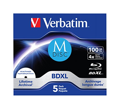 M disc blu ray vergine 100 gb verbatim 98912 1 pz jewel case