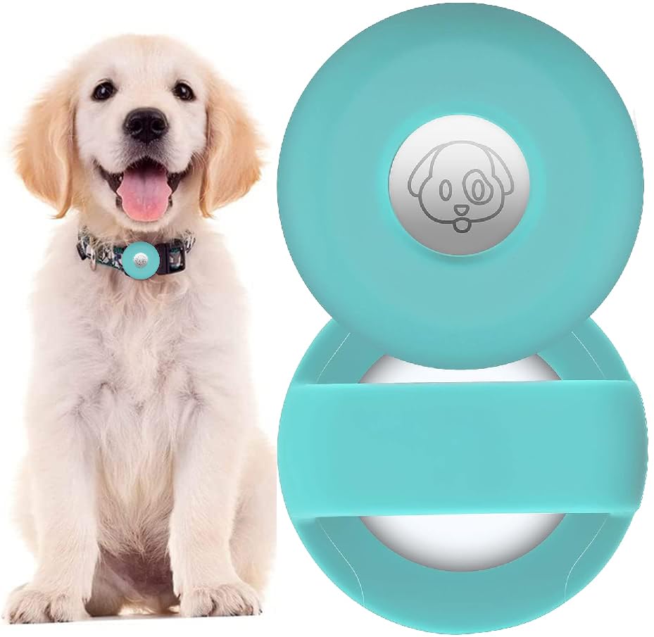 Waterproof AirTag Dog Collar Holder - Soft Silicone Protective Cover For Pet Tracking