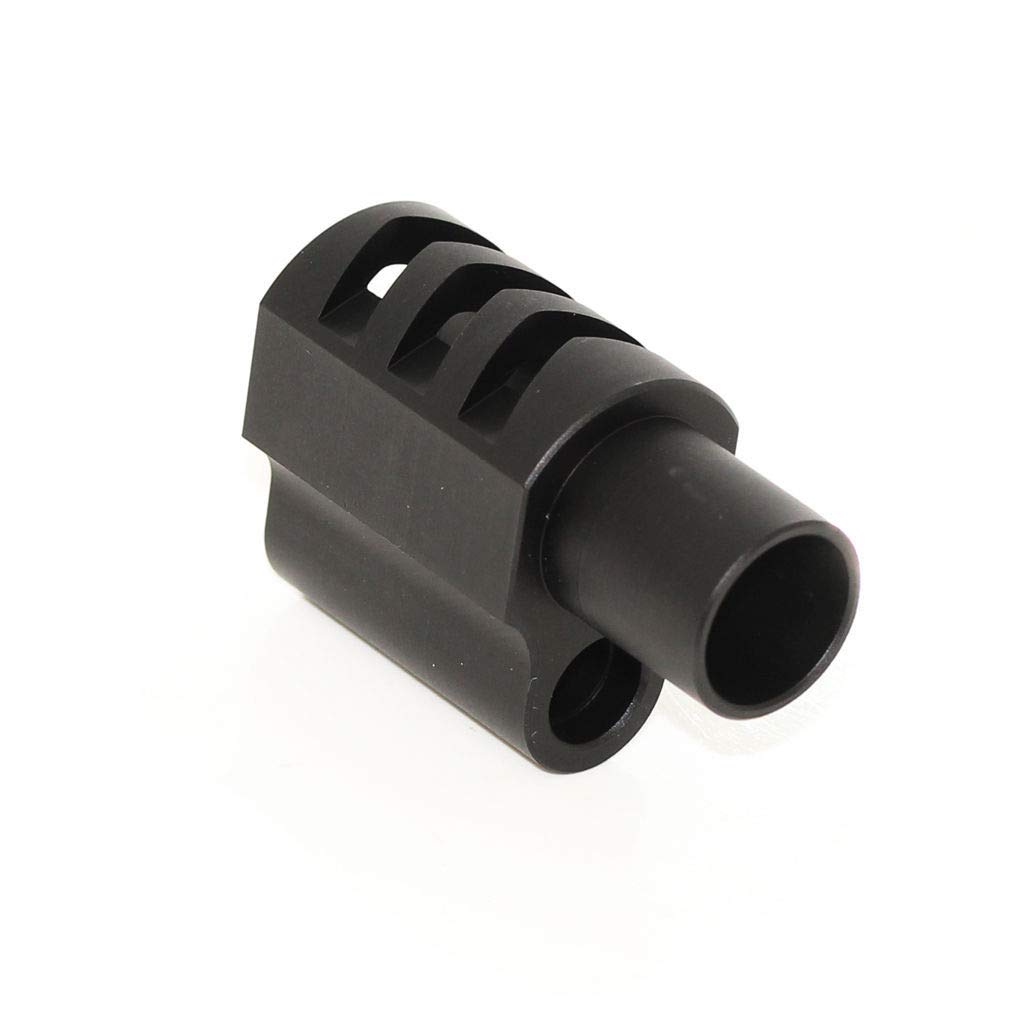 Generica Airsoft Softair 5KU Front Kit Kompensator Typ 2 für Tokyo Marui 1911 GBB Schwarz