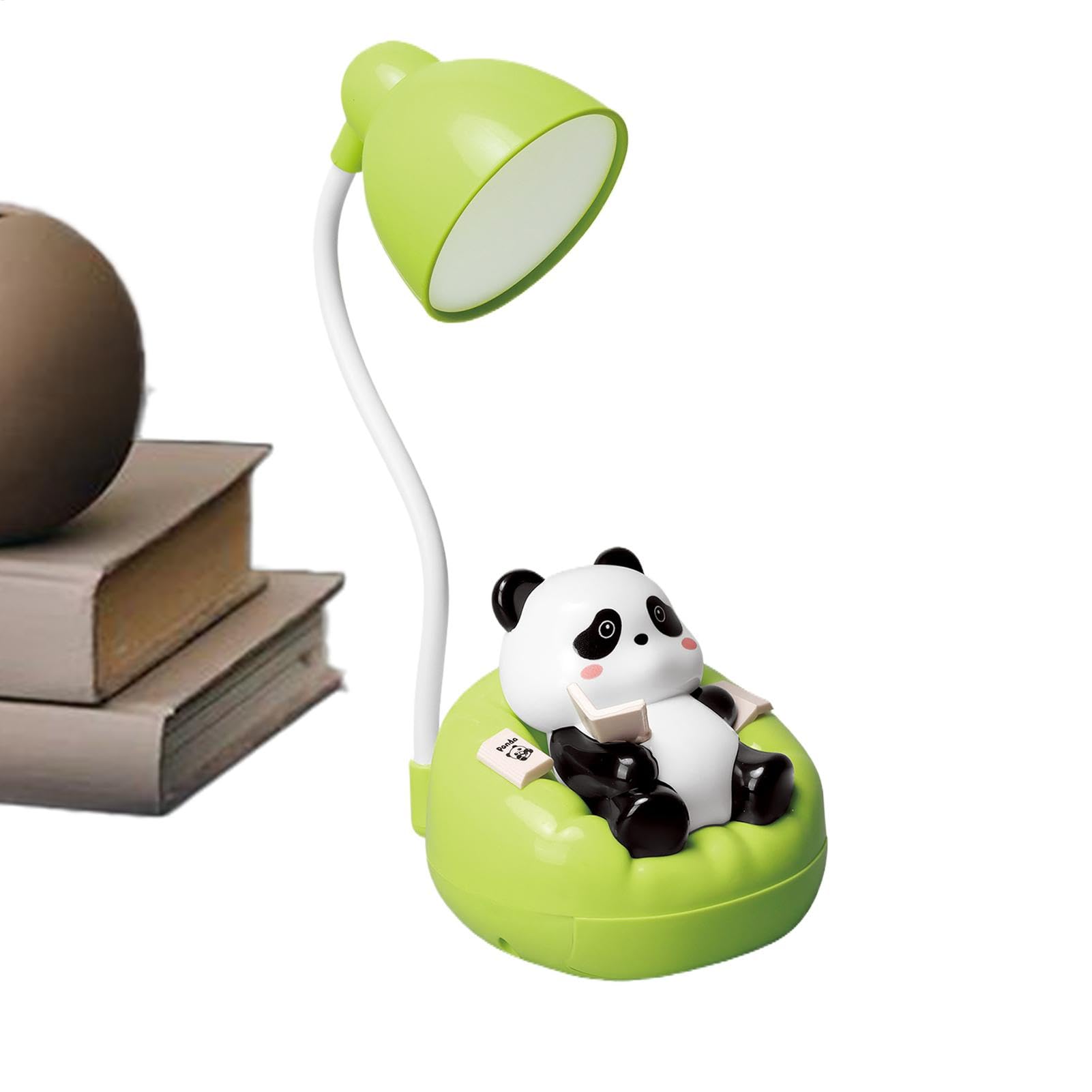 Panda Table Lamp,Bedroom Panda Lamps, Desk Bedside Table Lamps, Panda Light for Reading Books Dimmable Rechargeable Desk Bedside Table Lamps with