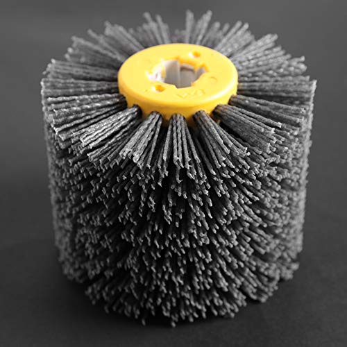 Escova de roda de desenho de fio BORDSTRACT, rebarbação e limpeza de roda de polimento de areia #240