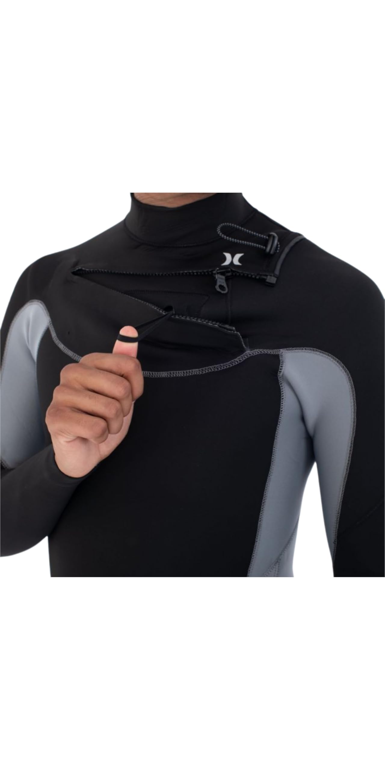 Hurley Advant 2025 - Traje de neopreno para hombre con cremallera en el pecho de 3/2 mm, mineral de hierro