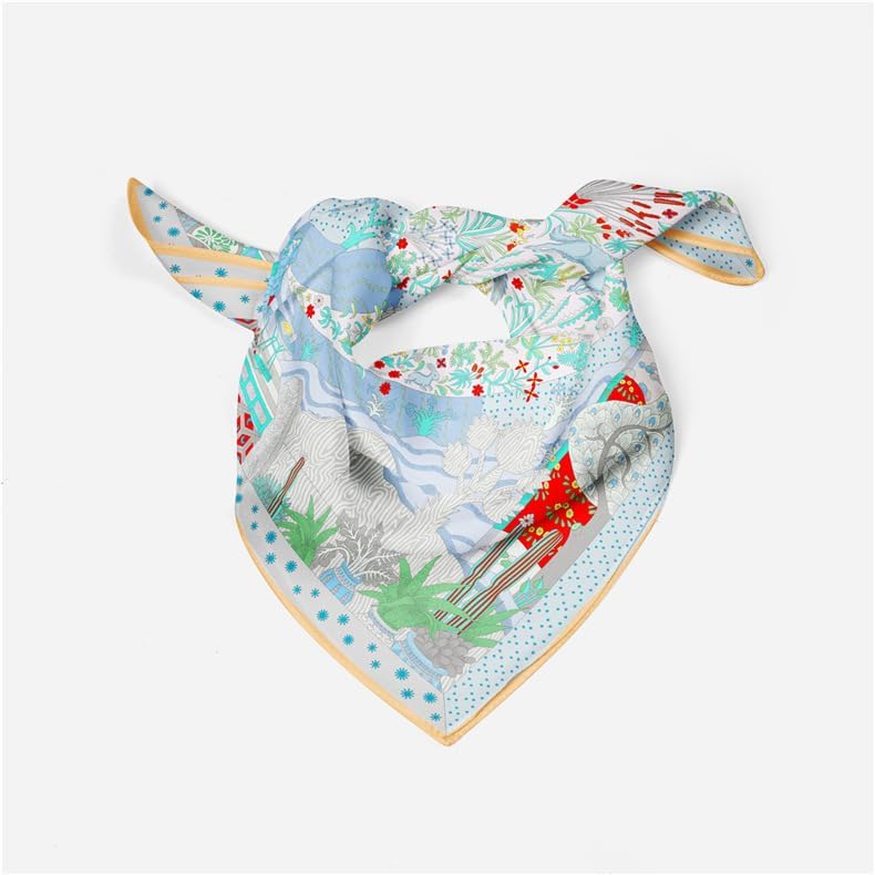 Neck Scarf For Women Silky 21" Square Head Scarves Wraps Hair Bandanas Scarfs Fashion Handbag Accessories lightweight - Image 2