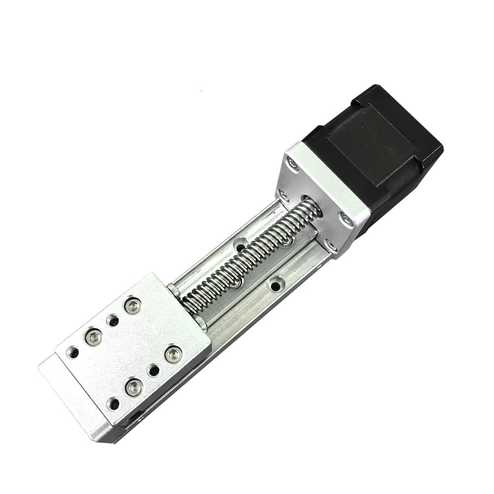 Mecanismo de ejecución de fase lineal Fase lineal Pequeño guía de deslizamiento Guía CNC Tablero de movimiento de tornillo eléctrico Nema 14 motor paso a paso (50mm)