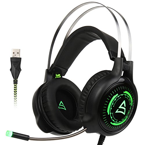 SUPSOO G815 Newest Version USB Surround Stereo Wired PC Gaming Headset Over Ear