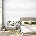 Tempaper White Brick Removable Peel and Stick Wallpaper, 20.5 in X 16.5 ft, Made in the USA