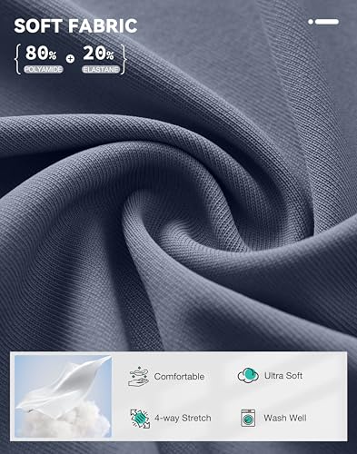 G Gradual Calça jogger feminina com bolsos cargo, Azul empoeirado, XGG