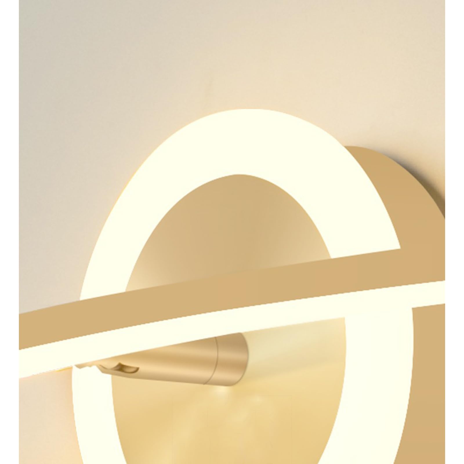 Luce Specchio Lampade da bagno dimmerabili a LED in oro sopra lo specchio Illuminazione da parete per bagno moderna dalla linea semplice Lampada da toeletta a striscia lunga per armadietto Trucco