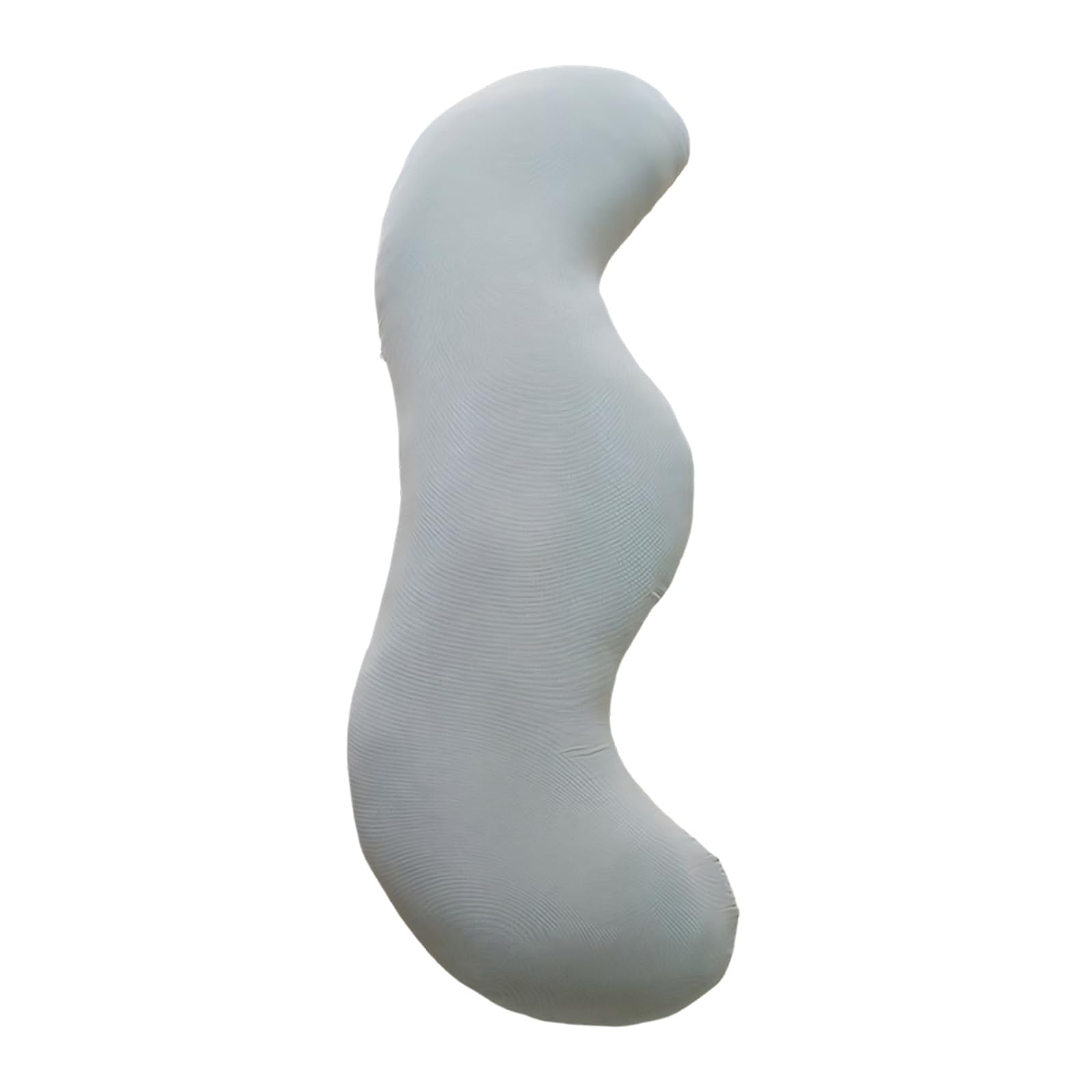 Buxuaaaa Women's Grey Ergonomic Side Sleepers Peas Pods Pillow With Soft Pp Cotton Filling Full Body Long Pillow For Adults And Pregnant Pregnancy