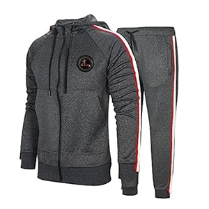 AOTORR Mens Tracksuit Set Hoodie Top Jogging Bottoms Casual Full Zip Joggers Sports Sweatsuit with Pockets