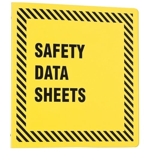 Brady BR753Y classeur jaune 1.5 pouce pour archiver et consulter les fiches MSDS