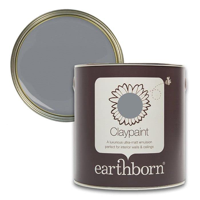 earthborn Claypaint, Breathable paint for Walls and Ceilings (Hippo Hooray, 2.5 Litre)