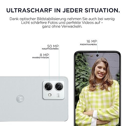 Motorola Moto G84 5G (GSM Unlocked, International Version) 256GB + 12GB RAM Dual SIM Android 13 Smartphone (Marshmallow Blue) - Image 5