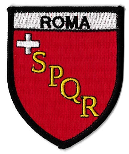 NagaPatches Patche Rome écusson thermocollant Patch Roma Italie Ville Blason Armoiries