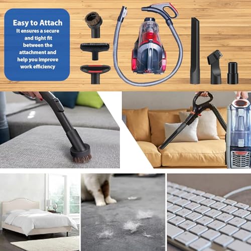 Image of 10 Pcs Universal Vacuum Attachments & Brushes for Shop Vac Accessories, 2 1 /2 inch to 1 1 /4 inch Hose Adapter for Shop Vac, 1 7 /8 inch to 1 inch Vacuum Brush Attachment, Vacuum Accessories and Attachments