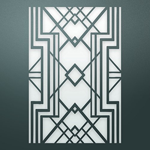 Ultimate Crafts Diamond Geometry Background Die, Metal, Black, 20.1 x 14.2 x 0.6 cm