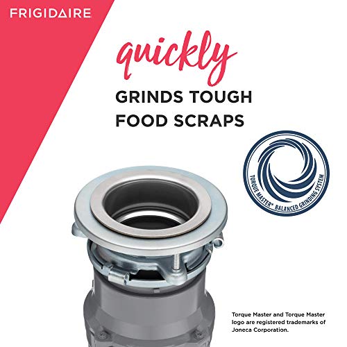 Frigidaire 1/2 HP Direct Wire Garbage Disposal for Kitchen Sinks | FF05DISPD1, Gray