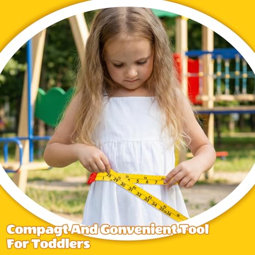 Cinta métrica retráctil blanda de 1 m dual para niños miniatura 6