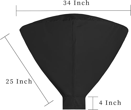 Miniatura 35 de Easy-Going Funda para calentador de patio con cremallera y bolsa de almacenamiento, cubierta impermeable para calentador de exterior, a prueba