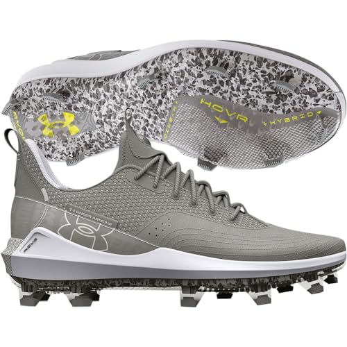 Under Armour Men's Harper 7 Low Elite TPU Molded Baseball Cleat Grey/Grey Medium 11