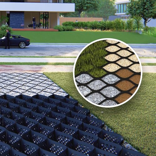 BaseCore HD™ Grade de solo geocell de 7,6 cm | Grade de cascalho de grau comercial de 1,8 x 2,7 m pa