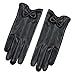 Women'S Lace Embroidery Gloves, Fleece Lined Fashion Driving Handwear,Black,One Size