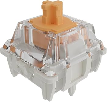 Amazon.com: GATERON KS-20 Dual-Rail Magnetic Orange Keyboard