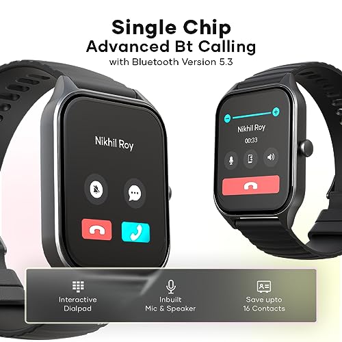 Image of Wings Prime Smartwatch with 1.96 inch HD IPS Display and 60Hz Refresh Rate, Digital Smartwatch with Single Chip BT Calling, Upto 7 Days of Battery.