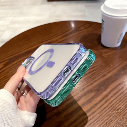 Étui de charge sans fil pour iPhone 13 Pro transparent vert par ENILSA - 6