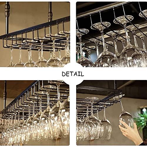 Support de stockage de verre à vin de plafond pour libérer l'espace - 6