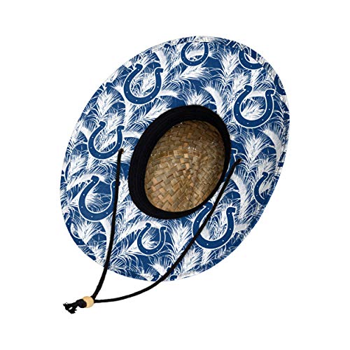 Image of FOCO Men's NCAA College Team Logo Floral Straw Sun Hat