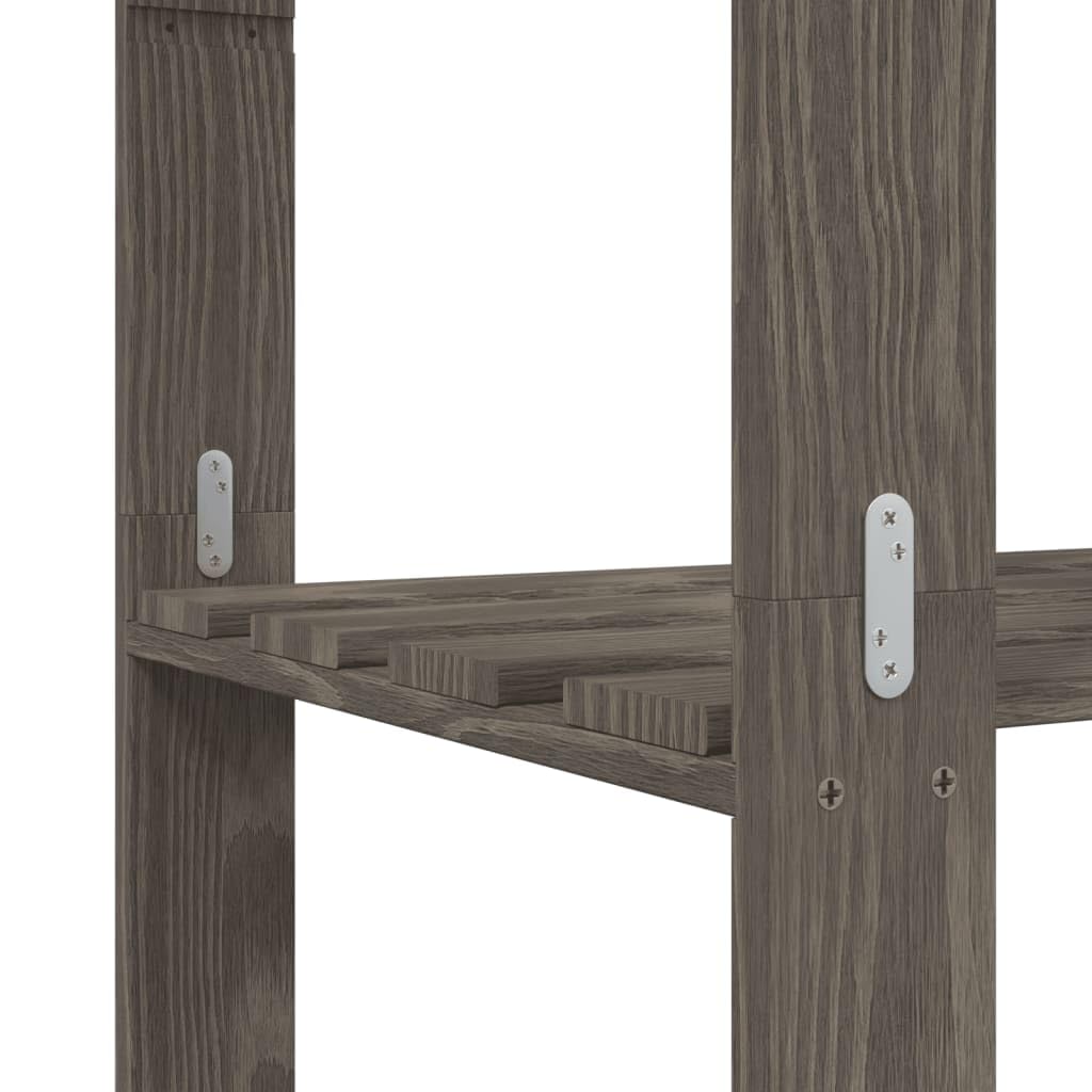 Générique Support de Rangement à 5 Niveaux Gris 170x38x170 cm Bois de pin,Entreprise & Industrie,Stockage Industriel,Étagères industrielles,373384